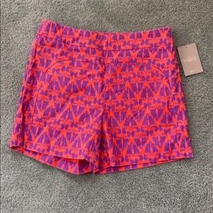 Anthro | Cartonnier Lithograph High Waist Shorts